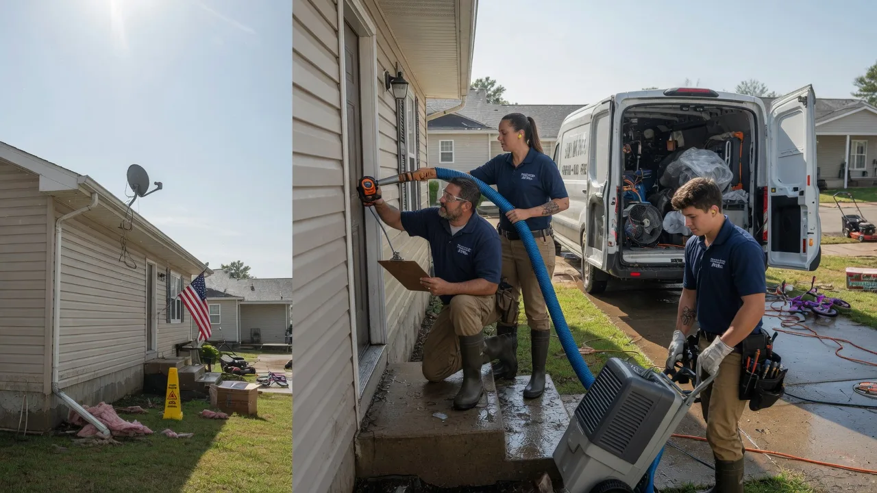 Ceiling Water Damage Restoration in Depew, OK near me